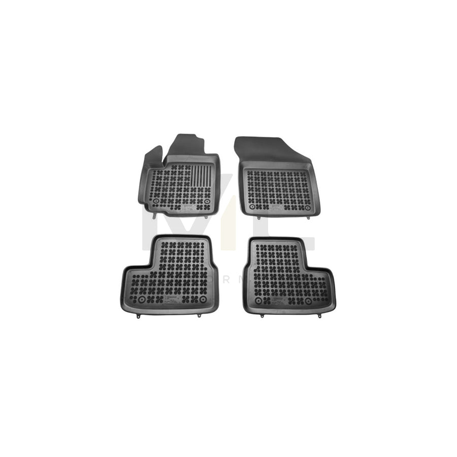 REZAW PLAST 200512 Floor mat set for OPEL Agila B (H08) Elastomer, Front and Rear, Black | ML Performance Car Parts