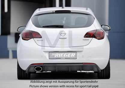 Rieger 00099848 Opel Astra J Rear Diffuser 3 | ML Performance UK Car Parts