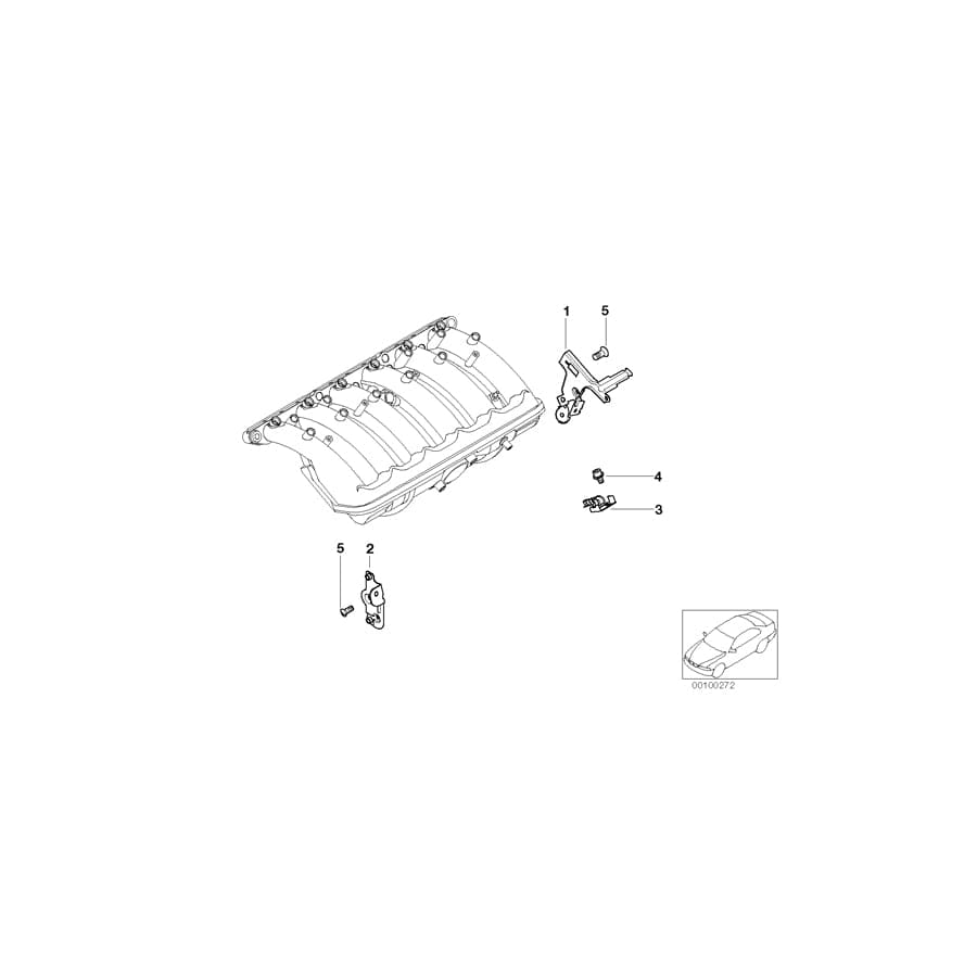 Genuine BMW 11617527402 E46 Fuel Pipe Bracket (Inc. 325Ci & 325i) | ML Performance UK Car Parts