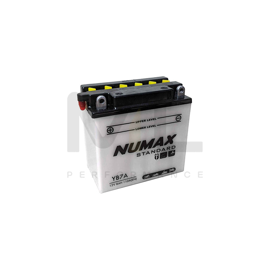 YB7-A Numax Motorcycle Battery 12V 7Ah YB7A | Car Batteries UK | ML Performance Car Parts