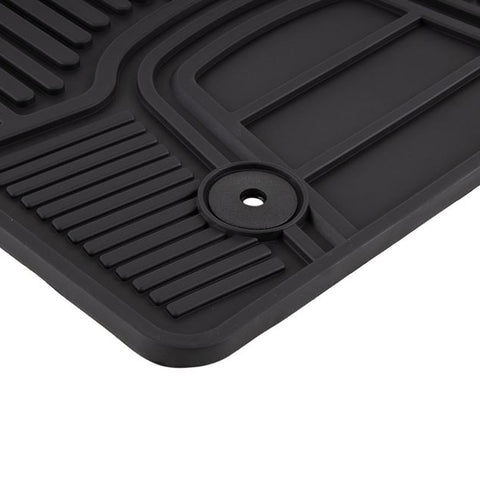 GENUINE FORD 1848168 ECOSPORT RUBBER FLOOR MATS FRONT, BLACK WITH ECOSPORT LOGO, 2013-2017 | ML Performance UK