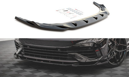 Maxton Design VW-GO-8-R-FD4T Front Splitter V.4 Volkswagen Golf R MK8 | ML Performance UK Car Parts