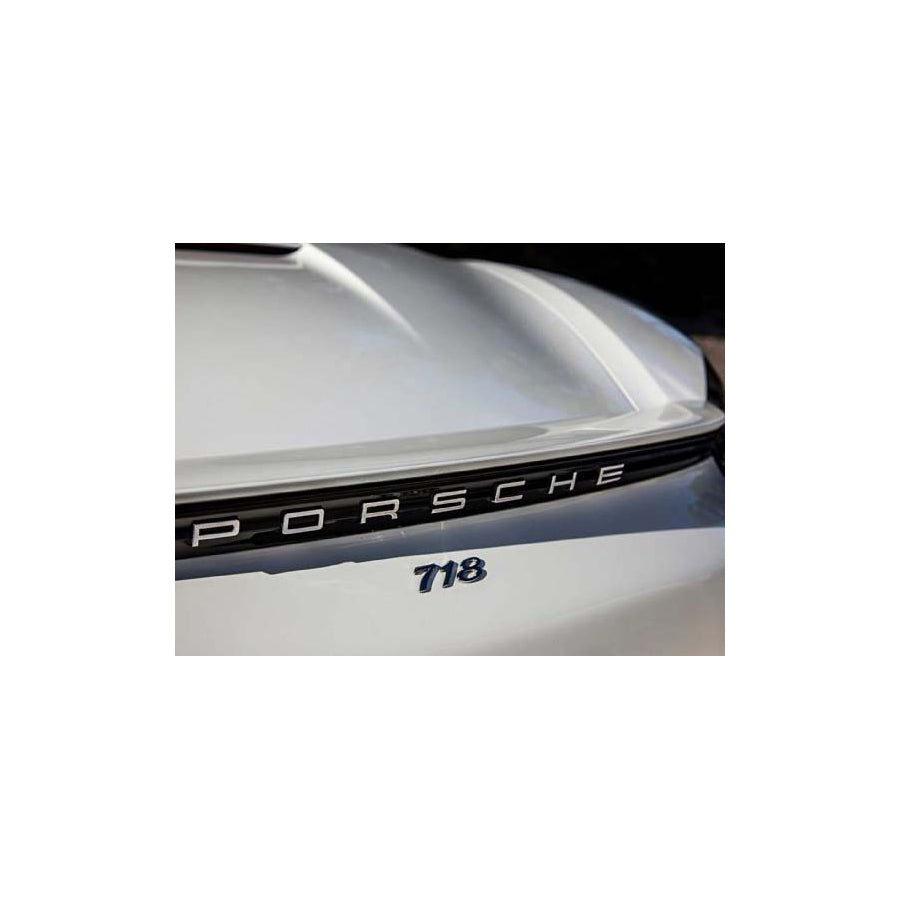 Genuine Porsche 718 Rear Badge For Porsche 718 (982) Boxster / Cayman | ML Performance UK Car Parts