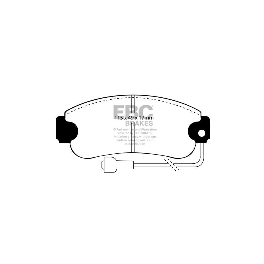 EBC PDKF1793 Simca Ultimax Front Brake Pad & Plain Disc Kit 2 | ML Performance UK Car Parts