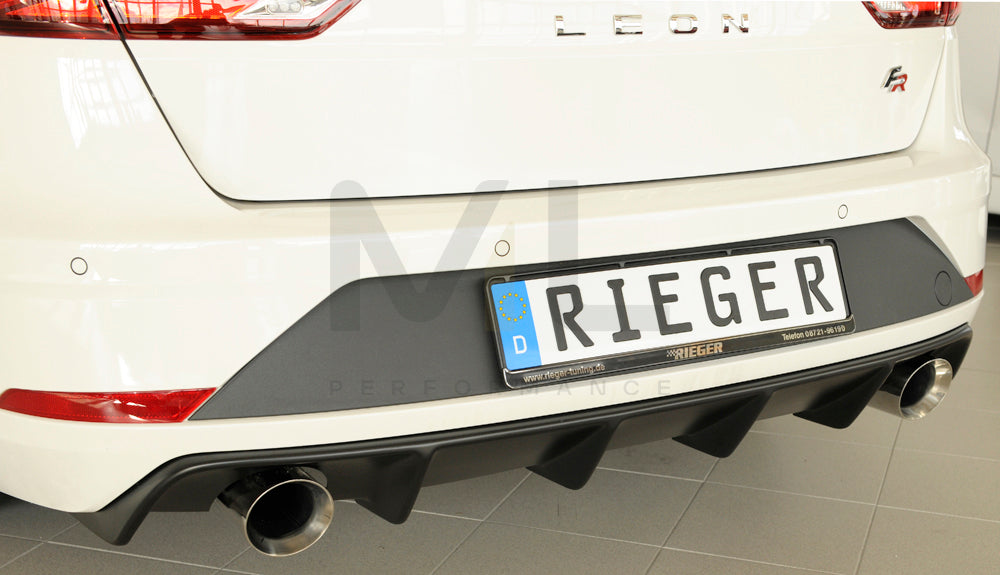 Rieger 00027036 SEAT 5F Leon FR Rear Diffuser 2 | ML Performance UK Car Parts