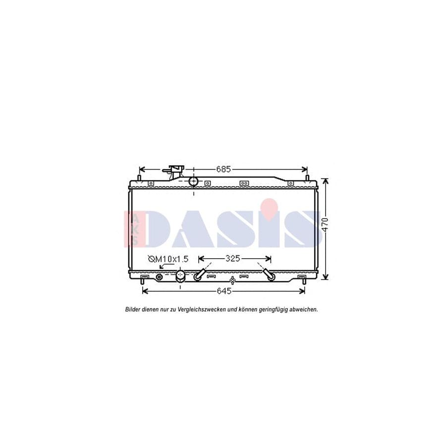 AKS Dasis 010025N Engine Radiator For Honda Cr-V III (Re) | ML Performance UK