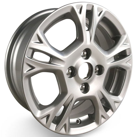 GENUINE FORD 2238224 FIESTA ALLOY WHEEL 15" 5-SPOKE DESIGN, SPARKLE SILVER | ML Performance UK