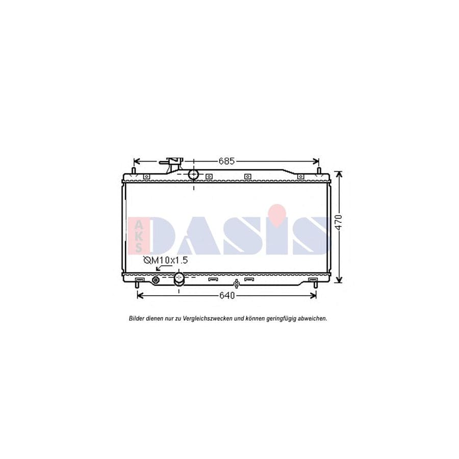 AKS Dasis 010024N Engine Radiator For Honda Cr-V III (Re) | ML Performance UK