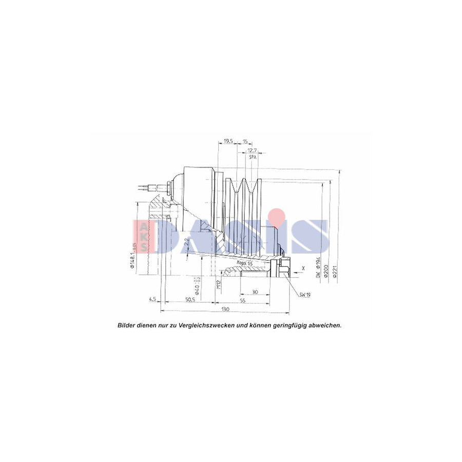 AKS Dasis 851138N Ac Compressor Clutch | ML Performance UK