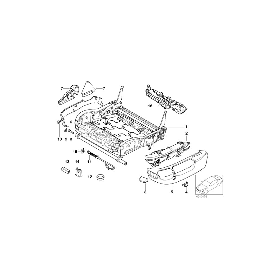 Genuine BMW 52108150022 E39 E38 Actuation Unit Right (Inc. 735iL, 535i & 730iL) | ML Performance UK