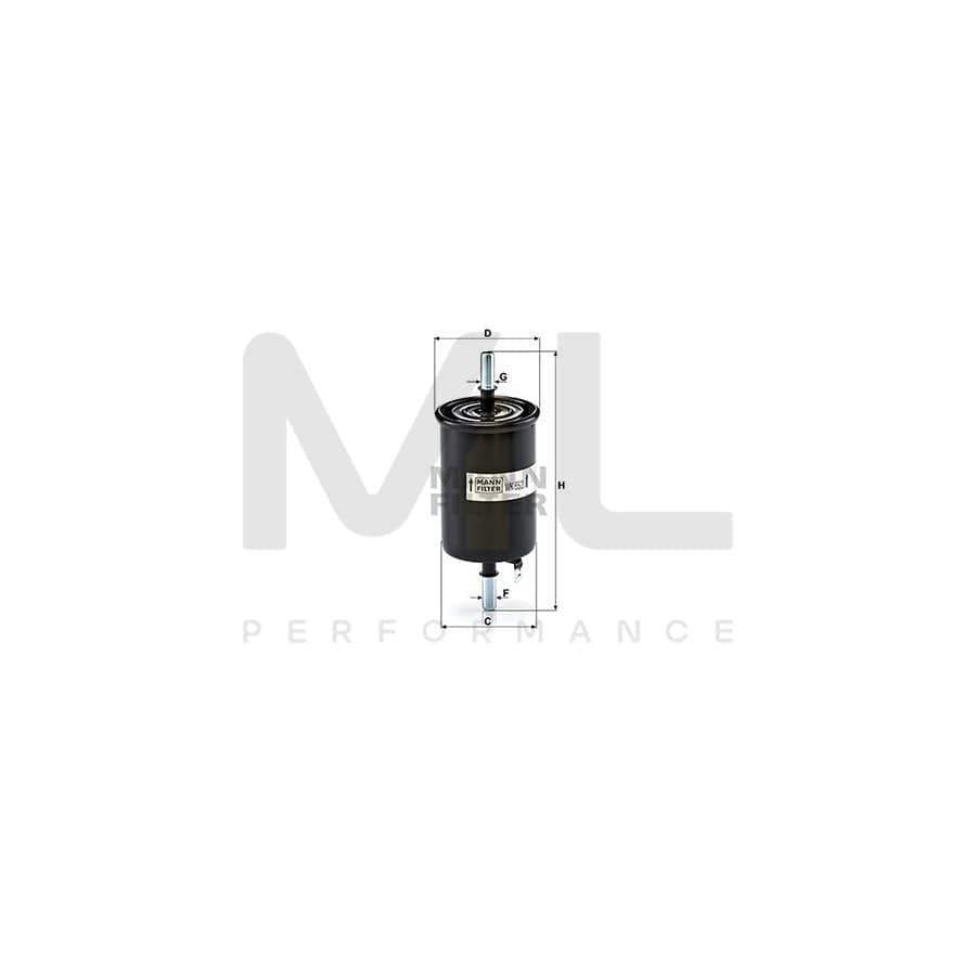 MANN-FILTER WK 55/2 Fuel filter In-Line Filter | ML Performance Car Parts