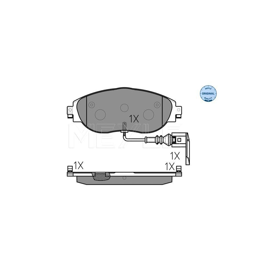 Meyle 025 251 1720/W Brake Pad Set