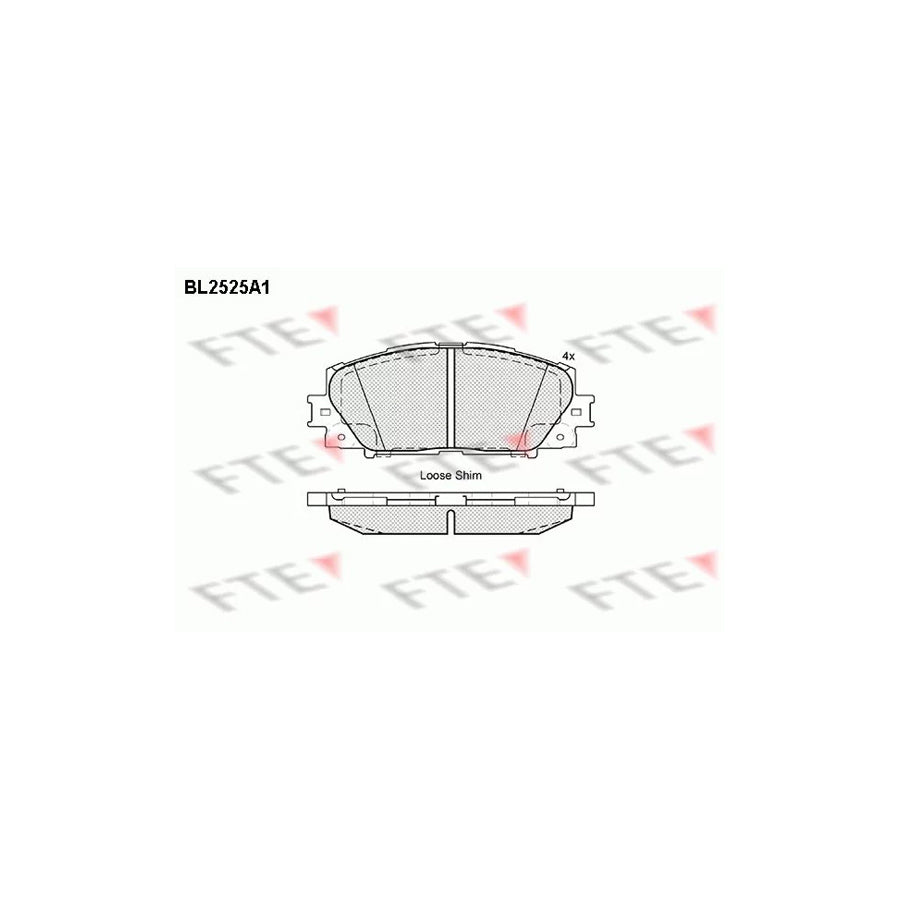 Fte BL2525A1 Brake Pad Set | ML Performance UK Car Parts