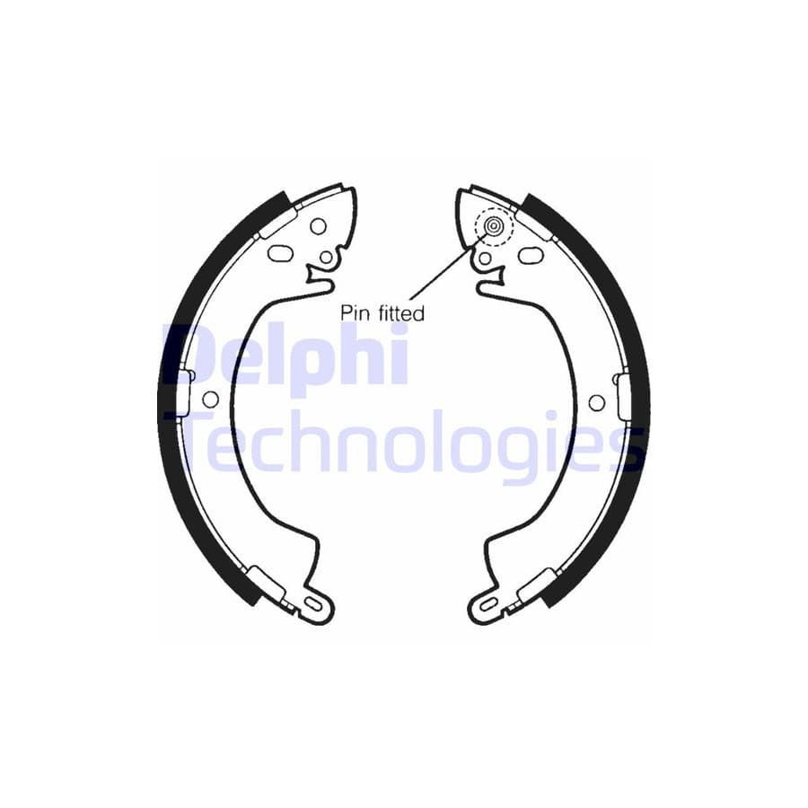 Delphi Ls1344 Brake Shoe Set