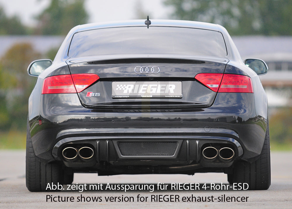 Rieger 00099891 Audi B8 B81 A5 Rear Diffuser 2 | ML Performance UK Car Parts