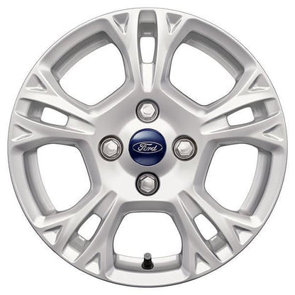 GENUINE FORD 2238224 x4 SET OF 4 FIESTA ALLOY WHEEL 15" 5-SPOKE DESIGN, SPARKLE SILVER 11/2012 - 06/2017 | ML Performance UK