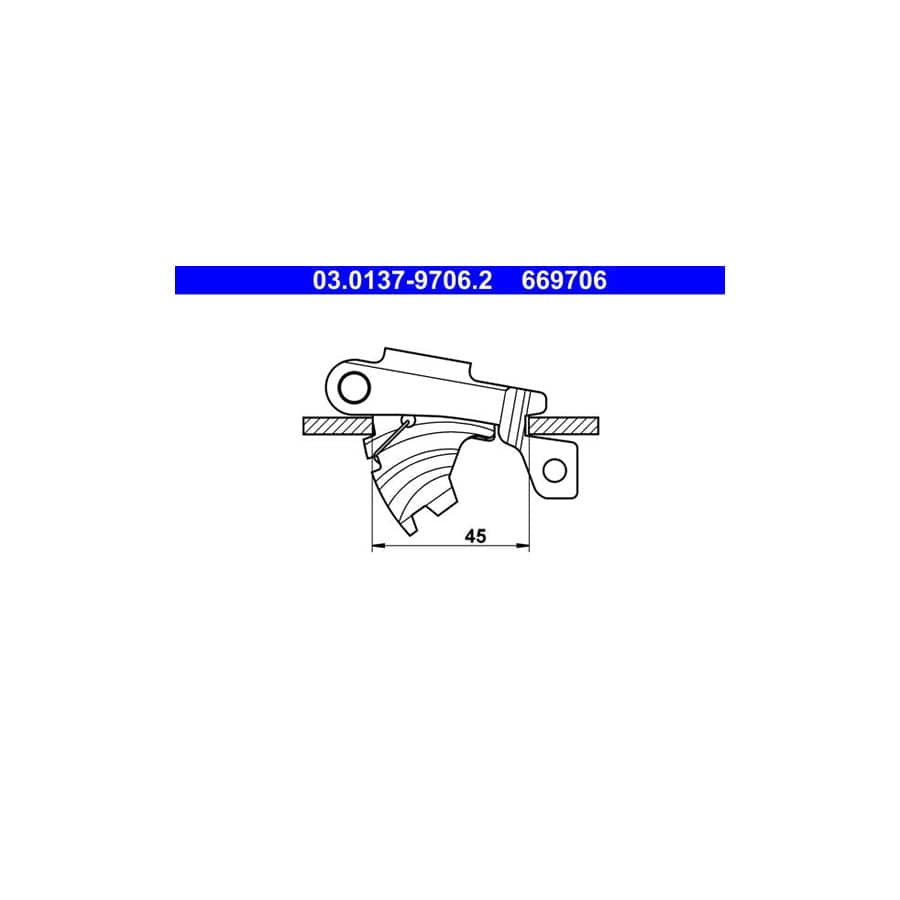 ATE 03.0137-9706.2 Brake Shoe Fitting Kit | ML Performance UK Car Parts