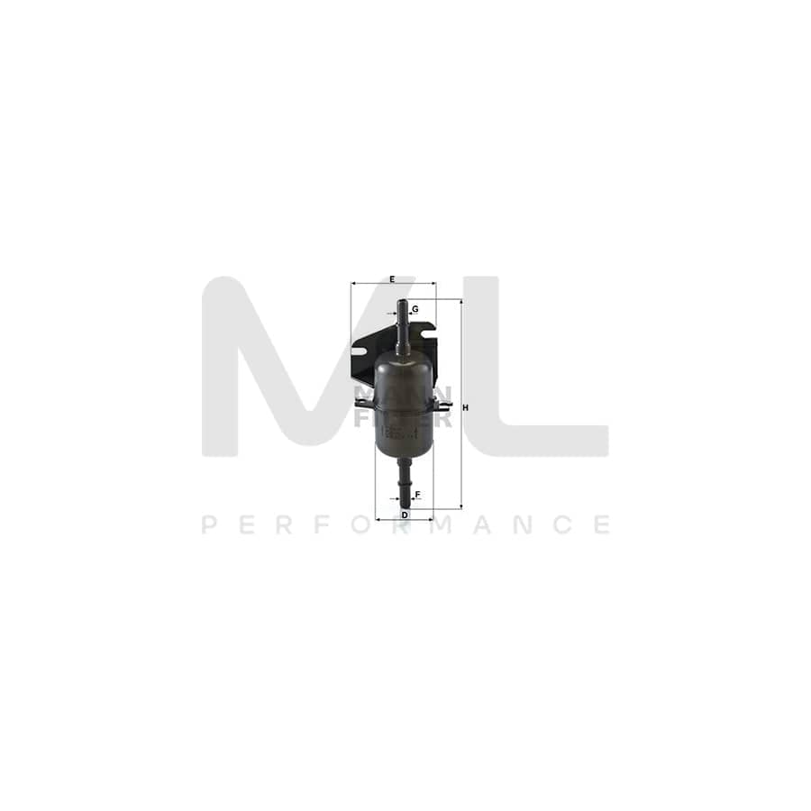 MANN-FILTER WK 510 Fuel filter In-Line Filter | ML Performance Car Parts