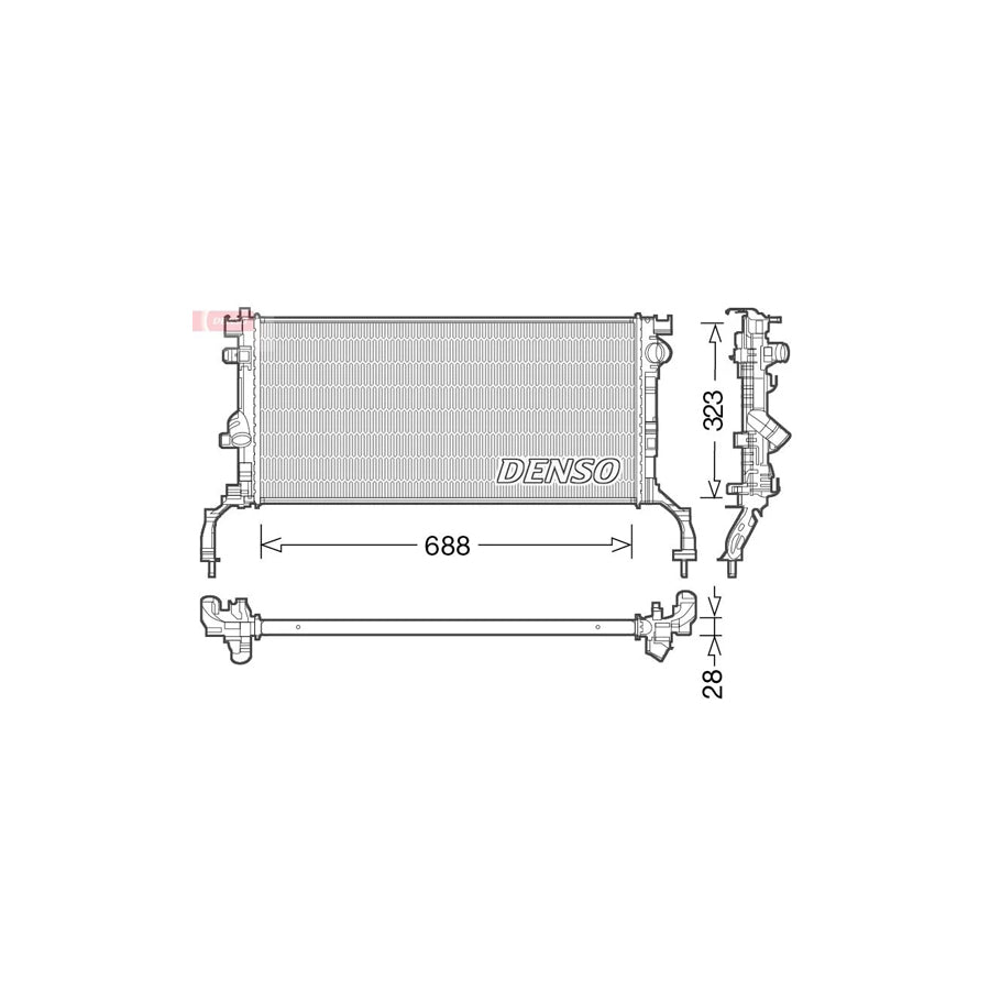 Denso DRM23038 Drm23038 Engine Radiator For Renault Laguna | ML Performance UK