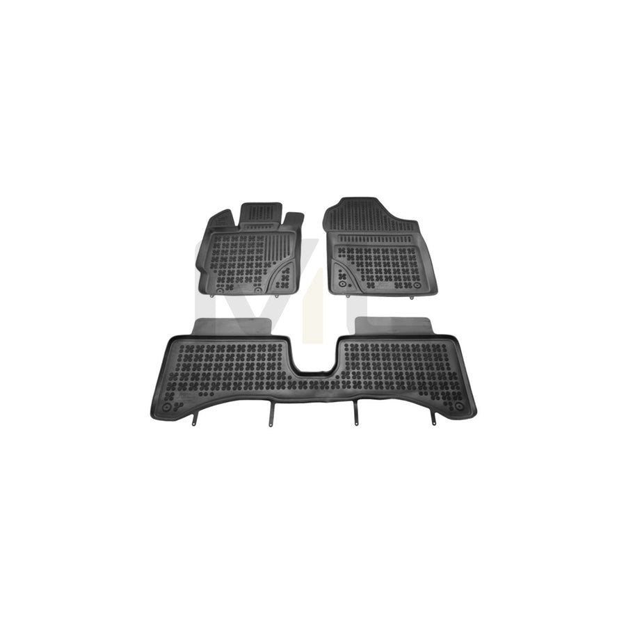 REZAW PLAST 201424 Floor mat set for TOYOTA Yaris III Hatchback (XP13) Elastomer, Front and Rear, Black | ML Performance Car Parts