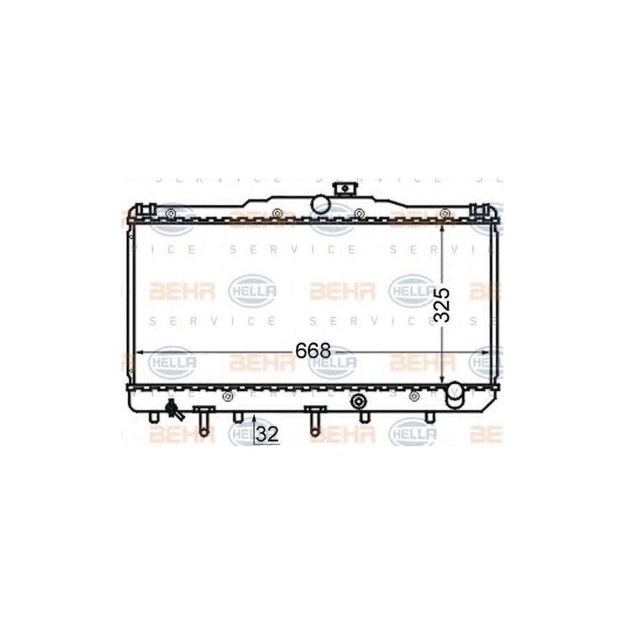 Hella 8MK 376 724-621 Engine Radiator