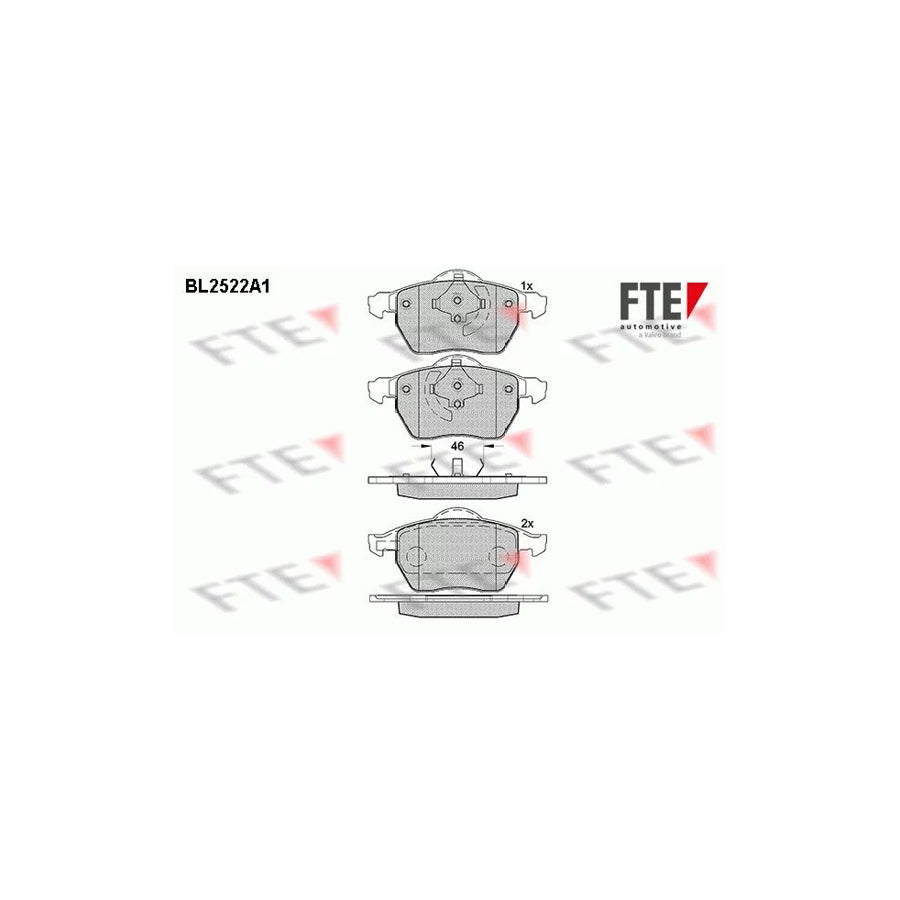 Fte BL2522A1 Brake Pad Set For Saab 9-5 | ML Performance UK Car Parts