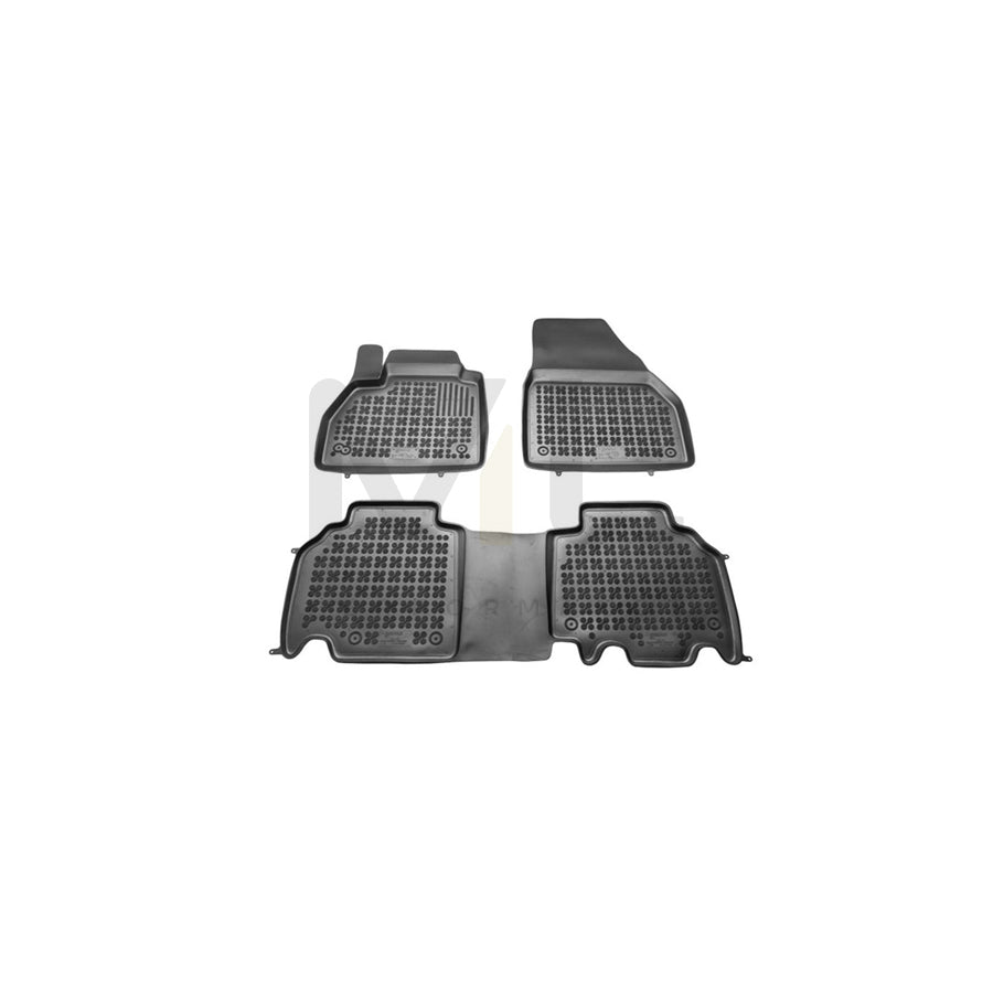 REZAW PLAST 201907 Floor mat set for RENAULT Kangoo II Be Bop (KW) Elastomer, Front and Rear, Quantity: 3, Black | ML Performance Car Parts