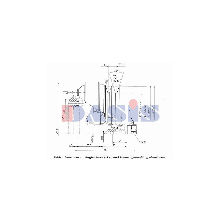 AKS Dasis 851145N Ac Compressor Clutch | ML Performance UK