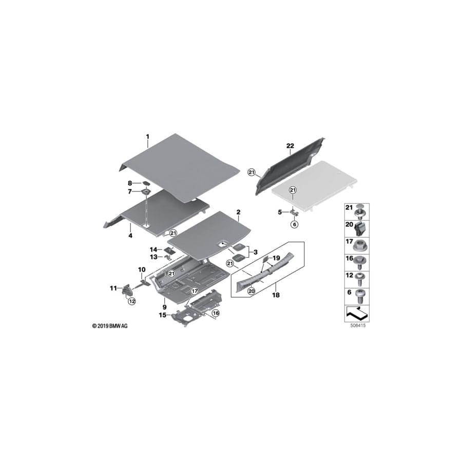 Genuine BMW 51719908610 G30 G11 F16 Screw M6 (Inc. 745e, 740Le & 740LeX) | ML Performance UK Car Parts