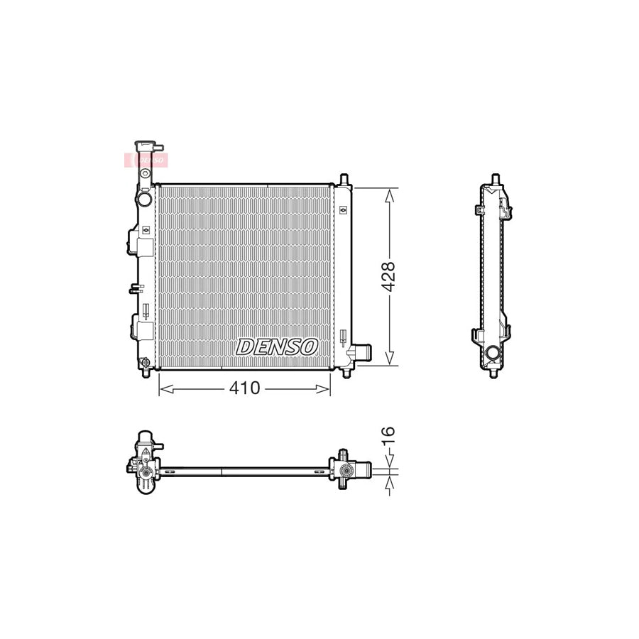 Denso DRM43014 Drm43014 Engine Radiator For Kia Picanto Iii (Ja) | ML Performance UK