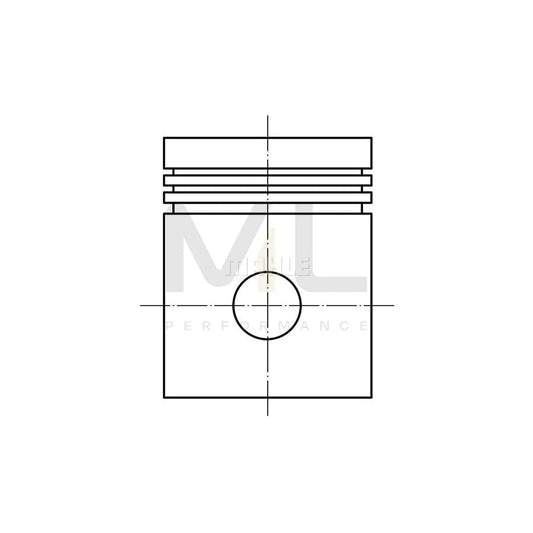 MAHLE ORIGINAL 002 02 00 Piston 82,0 mm, without cooling duct | ML Performance Car Parts