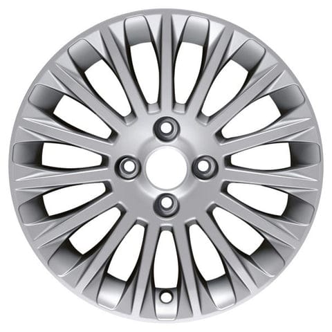 GENUINE FORD 2238220 FIESTA ALLOY WHEEL 16" 15-SPOKE DESIGN, SILVER, 2008 - 2012 | ML Performance UK