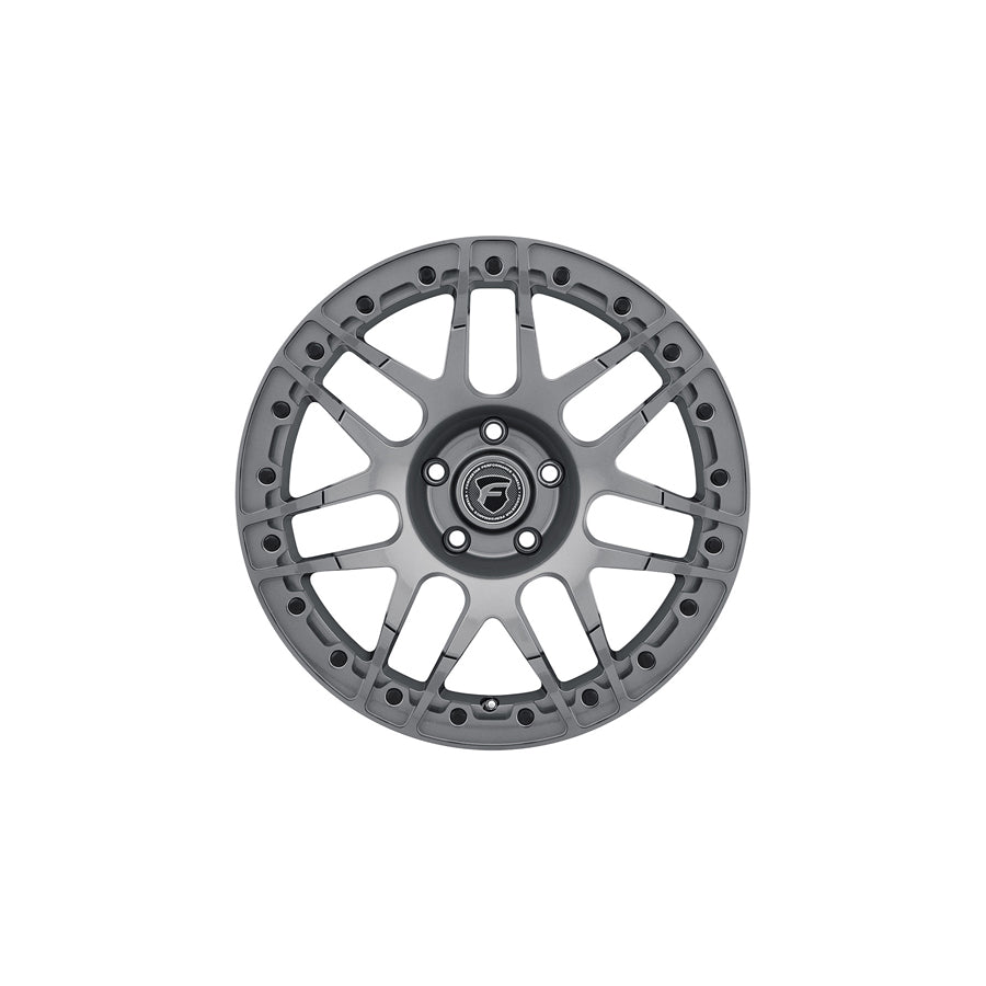 Forgestar F28371163P43 17x11 F14 Beadlock Standard 5x120.65 ET43 BS7.7 Gloss Anthracite Drag Racing Wheel