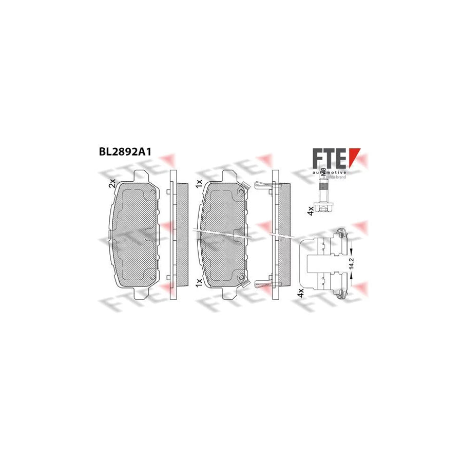 Fte 9011132 Brake Pad Set | ML Performance UK Car Parts