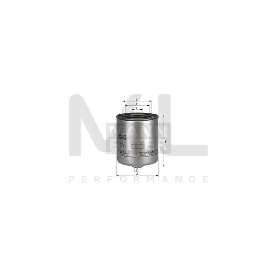 MANN-FILTER WK 815/2 Fuel filter Spin-on Filter | ML Performance Car Parts