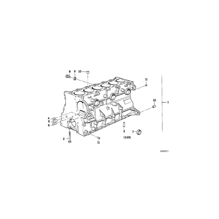 Genuine BMW 11111748940 E36 E34 Engine Block With Piston (Inc. 325i, 525i & 525ix) | ML Performance UK Car Parts