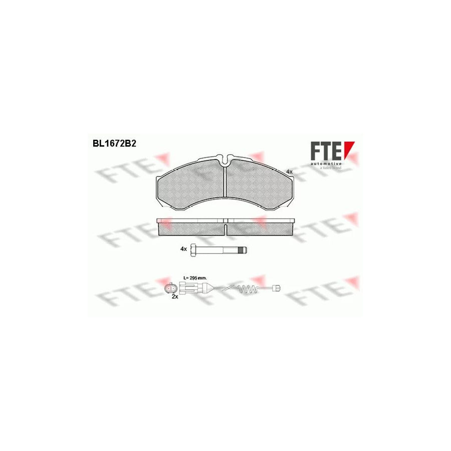 Fte BL1672B2 Brake Pad Set For Iveco Daily | ML Performance UK Car Parts