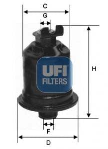 UFI 31.580.00 Fuel Filter For Toyota Celica Vi Coupe (T200)