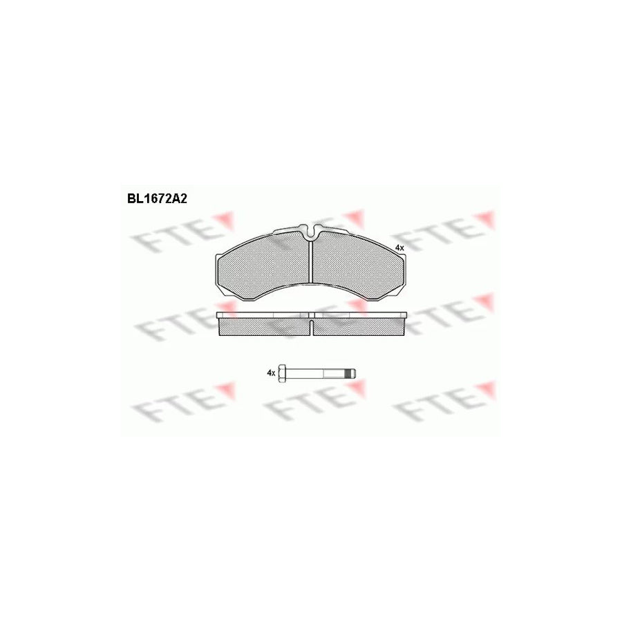 Fte BL1672A2 Brake Pad Set For Iveco Daily | ML Performance UK Car Parts