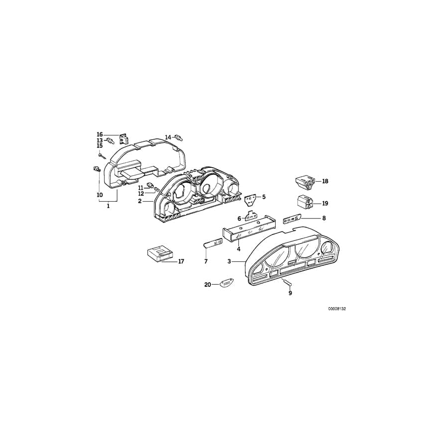 Genuine BMW 62148375004 E34 Gear Position Indicator (Inc. 525tds, 525td & 520i) | ML Performance UK Car Parts