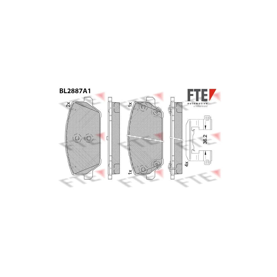 Fte 9011127 Brake Pad Set | ML Performance UK Car Parts