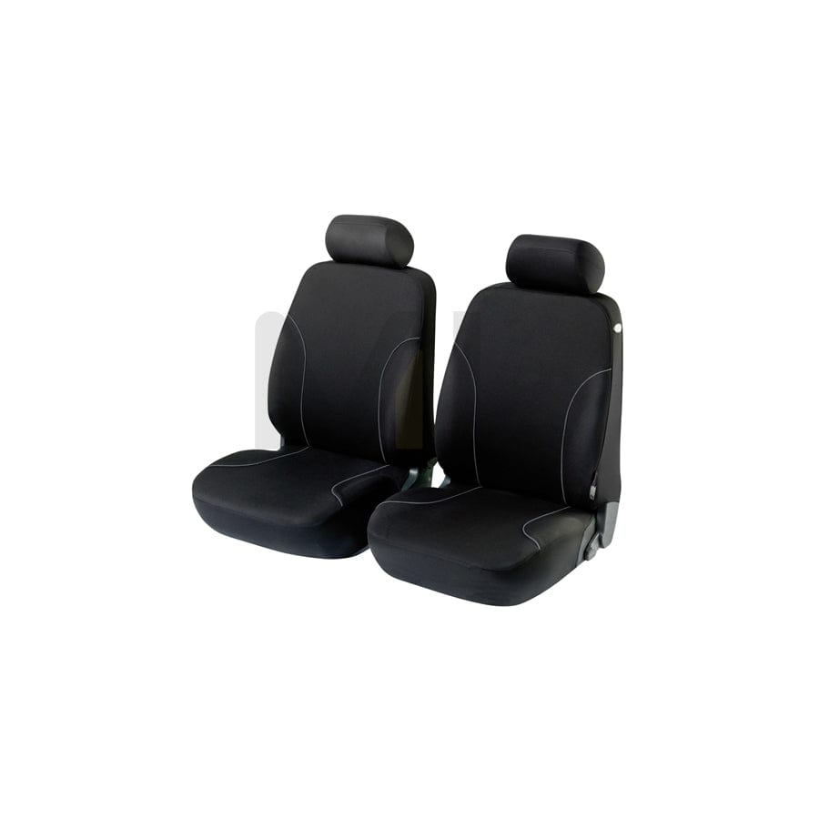 WALSER ZIPP-IT Basic 11798 Car seat cover Black, Polyester, Front | ML Performance Car Parts