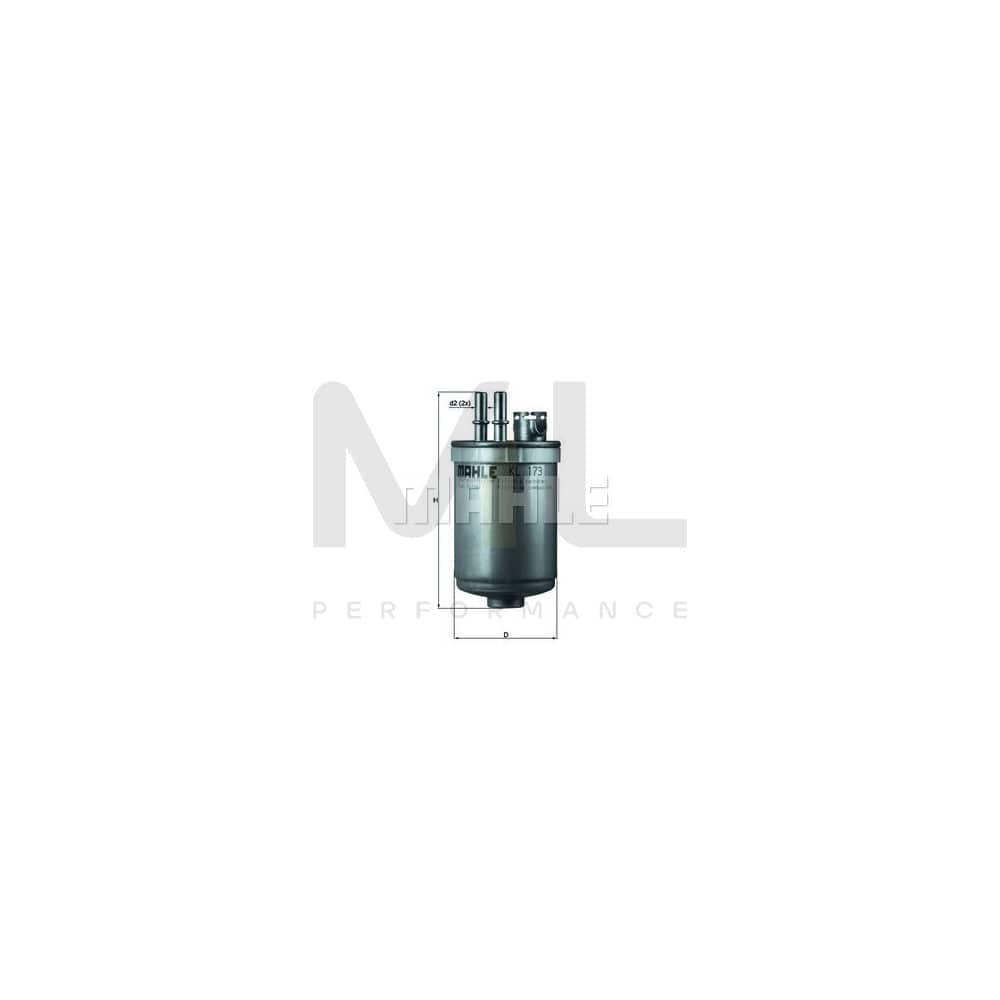 MAHLE ORIGINAL KL 173 Fuel filter In-Line Filter | ML Performance Car Parts