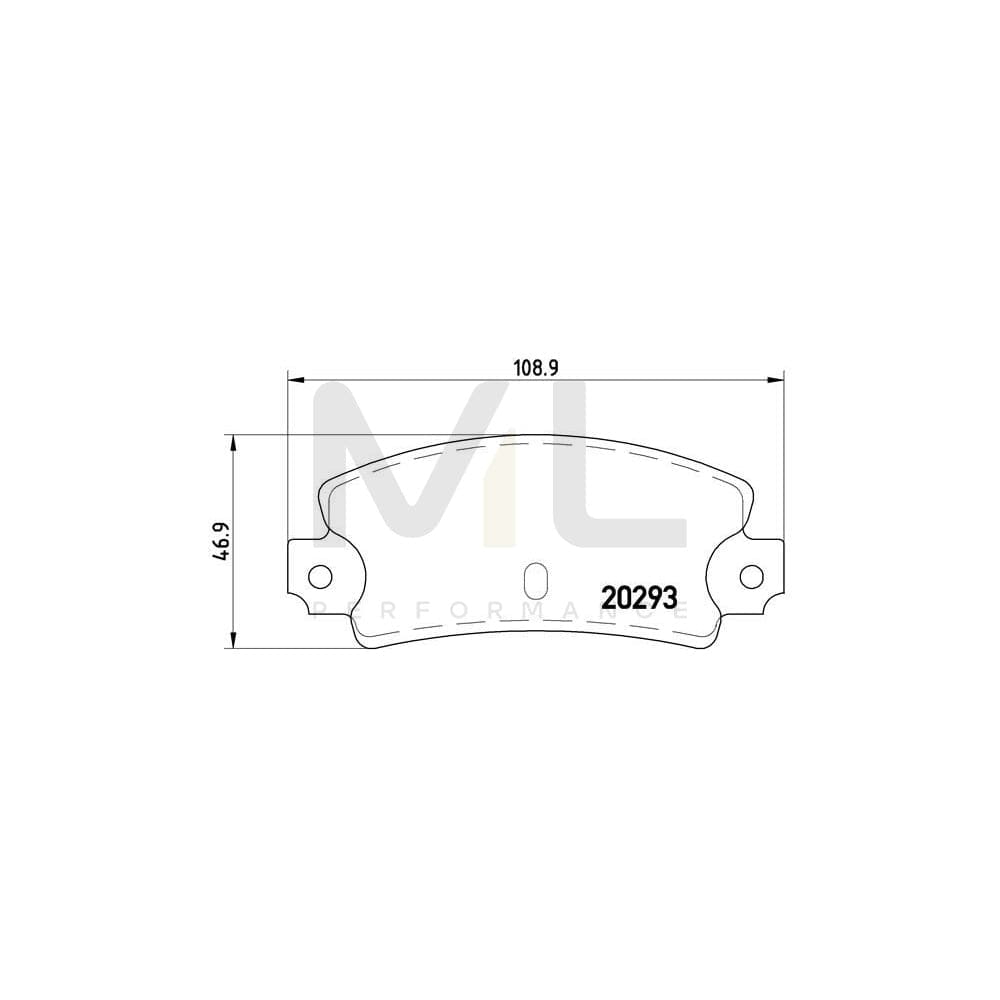 Brembo P 23 008 Brake Pad Set Prepared For Wear Indicator | ML Performance Car Parts