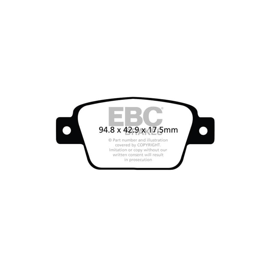 EBC PDKR223 Chrysler Fiat Lancia Ultimax Rear Brake Pad & Plain Disc Kit - Bosch Caliper (Inc. Delta & Bravo) 2 | ML Performance UK Car Parts