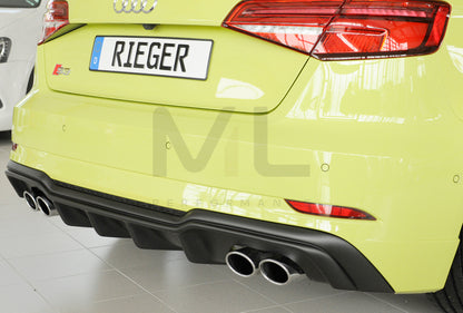 Rieger 00056821 Audi 8V S3 Rear Diffuser 2 | ML Performance UK Car Parts