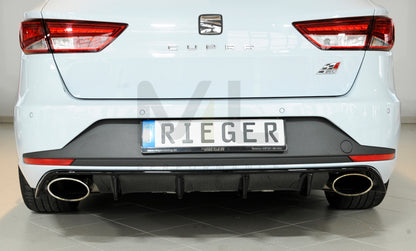 Rieger 00088130 SEAT 5F Leon Cupra Rear Diffuser 4 | ML Performance UK Car Parts