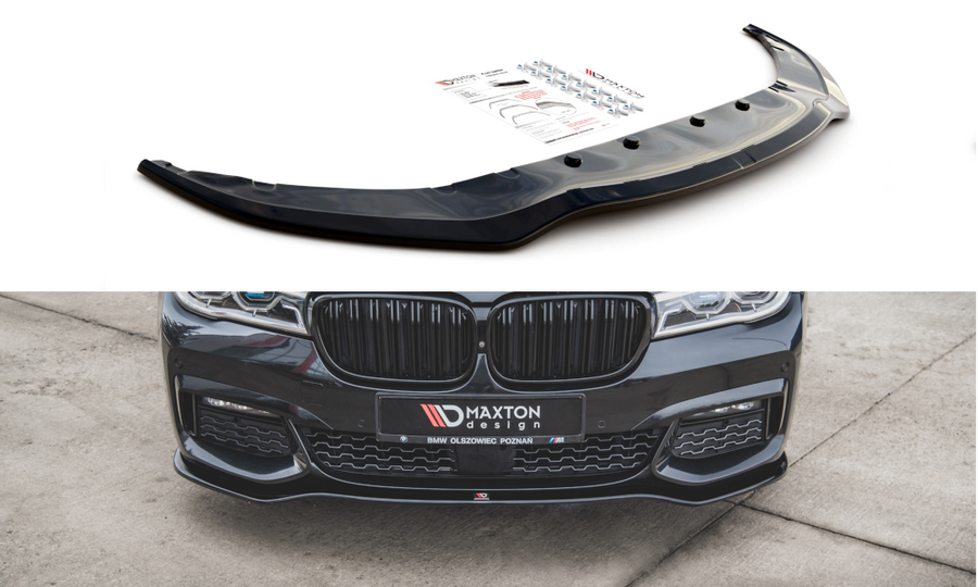 Maxton Design BM-7-11-MPACK-FD1T Front Splitter V.1 BMW Series 7 G11 M-Pack | ML Performance UK Car Parts