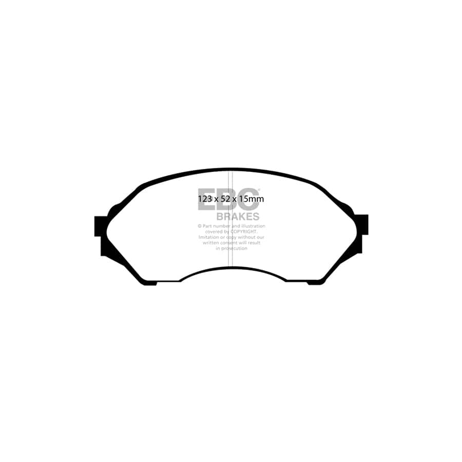 EBC PD01KF872 Mazda 323 Greenstuff Front Brake Pad & Plain Disc Kit  2 | ML Performance UK Car Parts