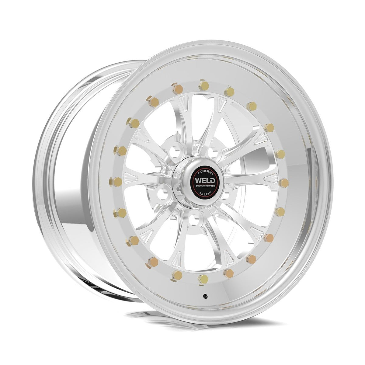 Weld 794P-58276 Vitesse Wheel 15x8 5x4.75 ET-25 BS3.5 Polished Center - Polished Shell